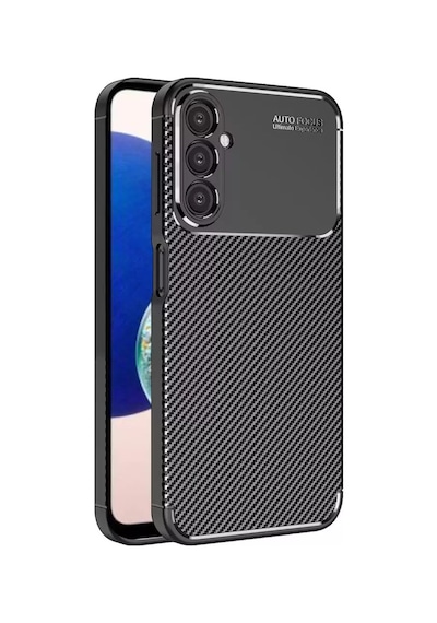 Samsung Galaxy  Uyumlu,  A05s Kılıf Auto Focus Karbon Kapak - Siyah