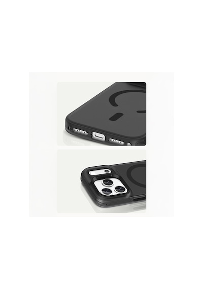 Apple Uyumlu iPhone 17 Pro Kılıf M-safe Şarj Özellikli Benks C-magnet Lucid Armor Kapak Siyah Siyah