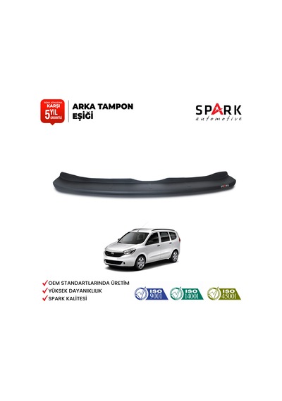 Dacia Lodgy 2013- Yılı Ve Sonrası Uyumlu Arka Tampon Eşiği Mat