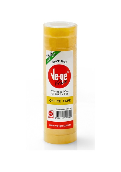 Vege Selefon Bant Office Tape 12x10 12 Li Paket So-1030
