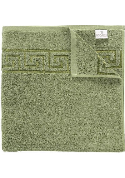 Pamuk Tekli Jakarlı Yumuşak Havlu Grek - 70 X 140 Yeşil