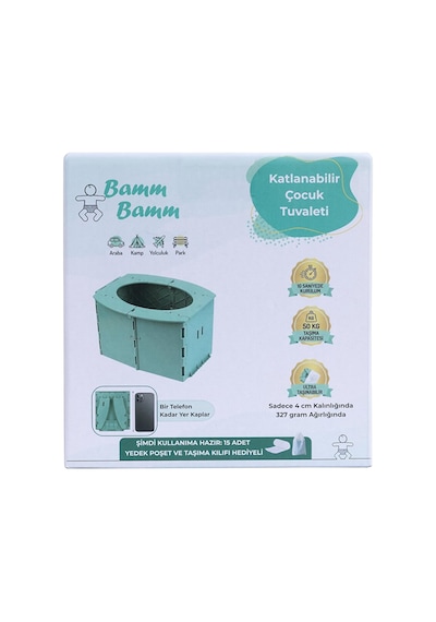 Katlanabilir Çocuk Tuvaleti 2 Adet Çok Renkli