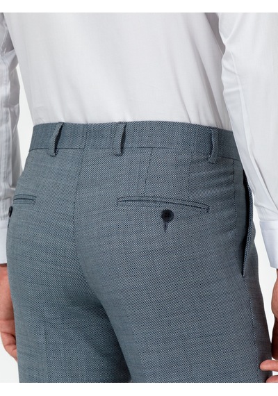 Cacharel Açık Lacivert Slim Fit Yün Karışımlı Kumaş Pantolon