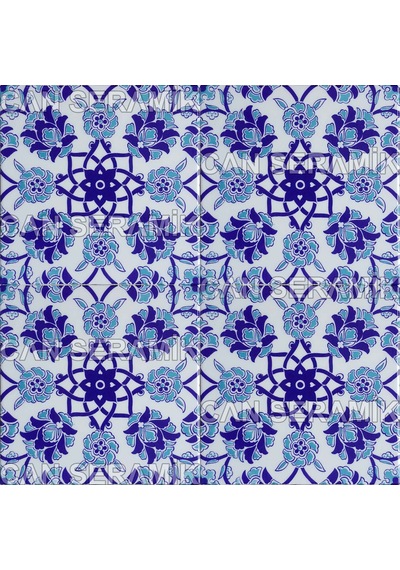 Can Seramik – 20x20 Cm. Cç-10 İznik Çini Karo 5' Li 1 Paket