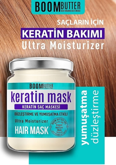 Güçlendirici & Onarıcı Keratin Saç Maskesi, Kırılma Karşıtı & Yoğun Besleyici, Yıpranmı