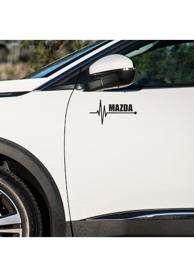 Mazda Mpv Sticker Sol Sağ Yan Ayna Altı Araç Markalı Sticke