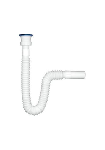 More Home Lüks Körüklü Lavabo Sifonu Gider Borusu Akordiyon Pl...