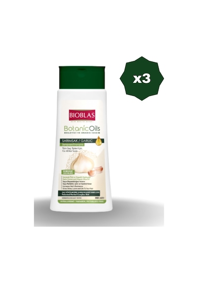 Bioblas Sarımsak Şampuan Botanic Oils 360 Ml - 3 Adet