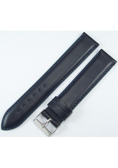 Bizon Ekstra Uzun Deri Saat Kayışı 22mm Lacivert Xxl Saat Kordonu
