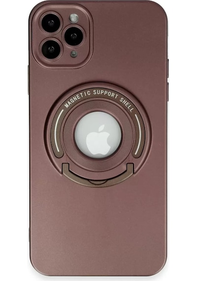 Newface Apple İphone 12 Pro Kılıf Lukka Magneticsafe Kapak - Kahverengi