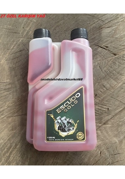 Escudo 500ml 2 Zamanlı Motor Yağı Benzine Katılan Yağ Tırpan Ağaç Motor Yağı 1 30ml