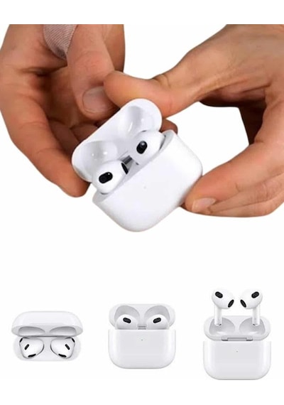3.nesil - 367 - İos Android Uyumlu Bluetooth 5.0 Beyaz - Matxzngz - Çağrı Cevaplama