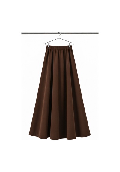 Angel&co. Girls Clothing Modest Uzun Kız Çocuk Mevsimlik Etek - Sıcak Kahve - 791131271 Sıcak Kahve