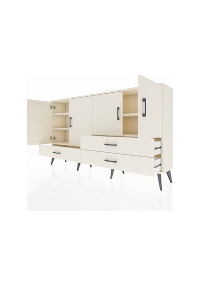 Arges Konsol 5 Raflı 3 Çekmeceli 4 Kapaklı 176x30x99 Aytaşı-aytaş Aytaşı-aytaşı