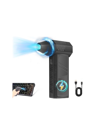 Mini Turbo Jet Fan Basıçlı Hava Üfleyici Şarjlı Vantilatör 130.000 Rpm Basınçlı Hava Fanı