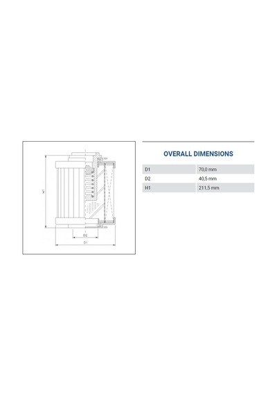 Fıltrec R130C25B Hidrolik Dönüş Filtresi Elemanı