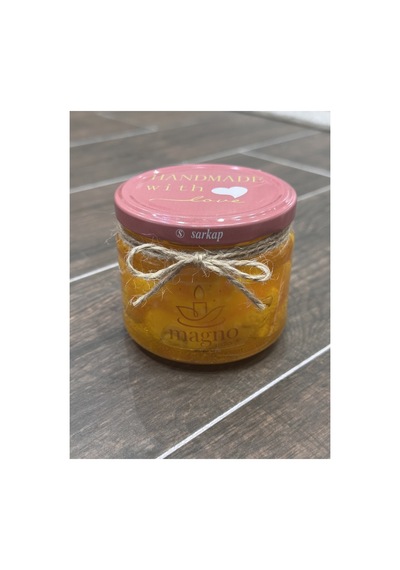 Mandalina Reçeli Mum El Yapımı Mandalina Kokulu Turuncu