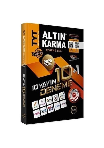 TYT 10 Yayın 10 + 1 Deneme Seti 2023 -  Altın Karma Yayınları