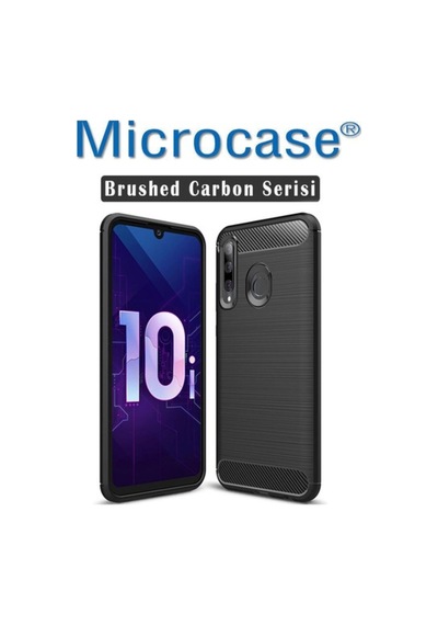 Huawei Enjoy 9S - Honor 10I Brushed Carbon Kilif + Cam (Seç) 349611699