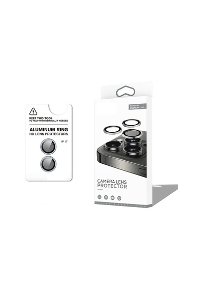 Apple Uyumlu   iPhone 17 Cl-12 Premium Safir Parmak İzi Bırakmayan Anti-reflective Kamera Lens Koruyucu