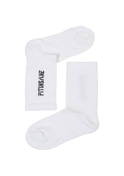Fitinsane Premium Performance Crew Unisex 2'li Paket Siyah-beyaz Spor Çorap Siyah - Beyaz