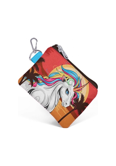 Coral High Unicorn Desenli Bozuk Para Çantası