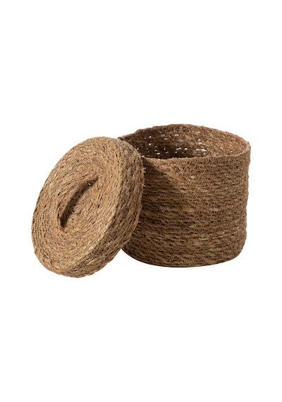 Mudo Home Sımon Kapaklı Düzenleyici Naturel 17x17x15 Kahverengi