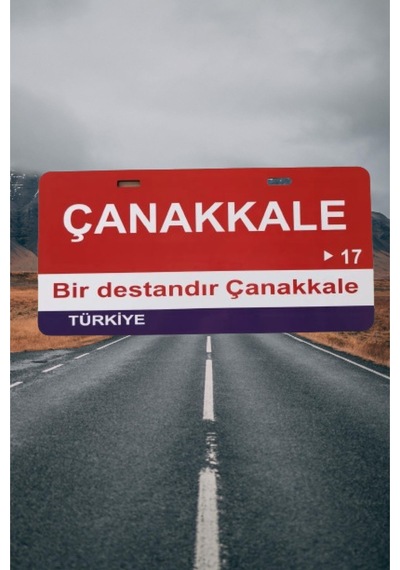Çanakkale Şehir Temalı Plaka Sök-tak Pratik Yeni Nesil