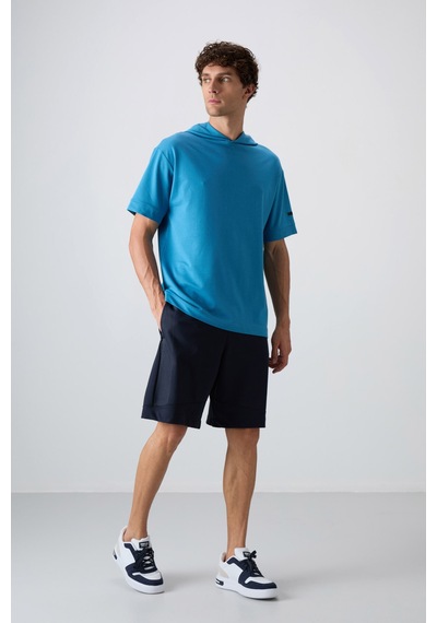 Tommy Life Petrol Mavi Pamuklu Kalın Yumuşak Dokulu Oversize Fit Basic Erkek T-shirt - 88352 Petrol Mavi Tommy Life Petrol Mavi Pamuklu Kalın Yumuşak Dokulu Oversize Fit Basic Erkek T-shirt - 88352 Petrol Mavi