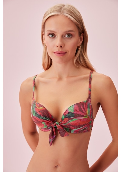 Suwen Önden Bağcıklı Full Dolgulu Bikini Üst Sb24640a1319