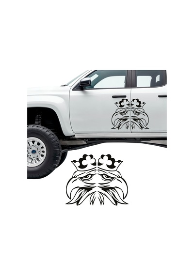 Scania Kartal Tır Sticker, Oto Sticker, Traktör Stciker 35x21 Cm-sağ Sol Takım