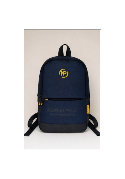 Newish Polo Unisex Laptop Tablet Bölmeli Minimal Sırt Çantası - Lacivert