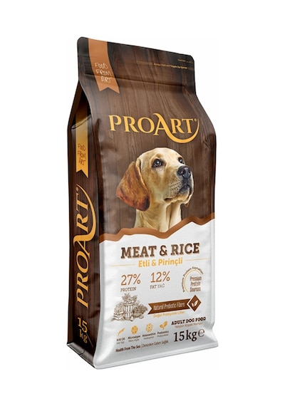 Proart Etli ve Pirinçli Yetişkin Köpek Maması 15 KG