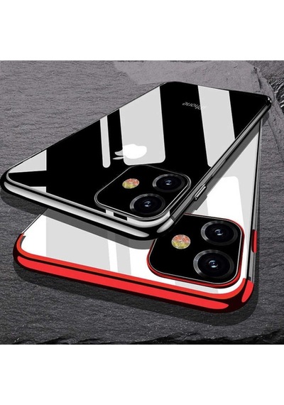 Apple Uyumlu iPhone 11 Pro Max Kamera Korumali Köseleri Renkli Seffaf Kilif 394130657