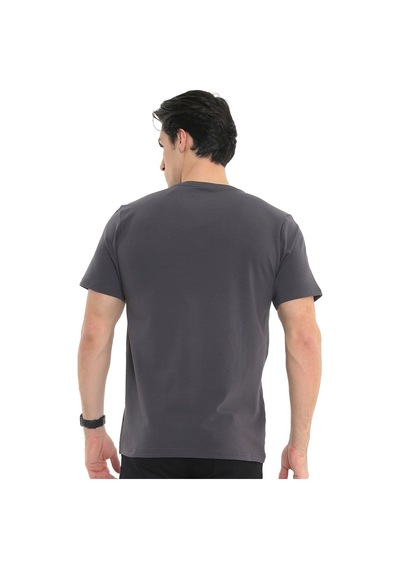 Raru Erkek %100 Pamuk T-Shirt Gravıs Antrasit (541475217)