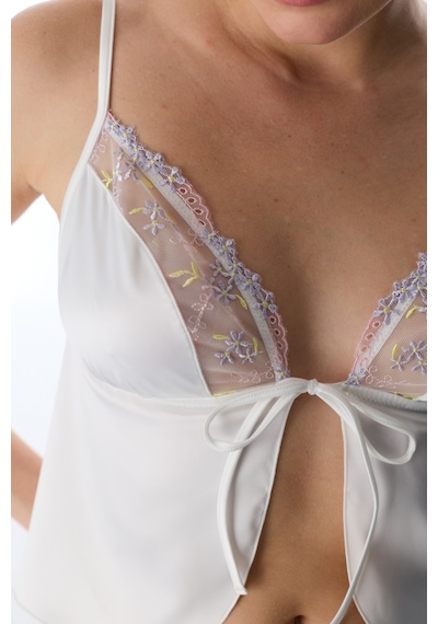 Penti Kırık Beyaz Broderie Saten Bralet