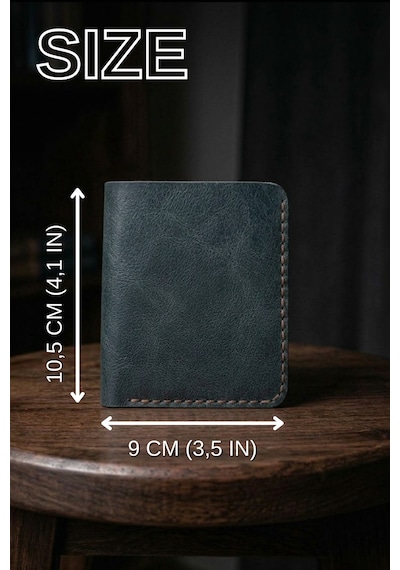 Huggy Craft Hakiki Deri Mini Petrol Yeşili Cüzdan Minimalist Katlanır Tasarım El Yapımı Kartlık Antrasit - Yeşil Huggy Craft Hakiki Deri Mini Petrol Yeşili Cüzdan Minimalist Katlanır Tasarım El Yapımı Kartlık Antrasit - Yeşil