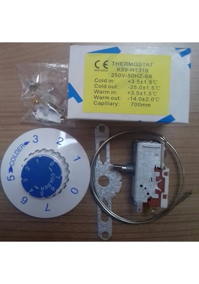 Mingtong Termostat K59-H1319 Nofrost 3 Kontak Vestel Uyumlu 70 Cm - 426311909