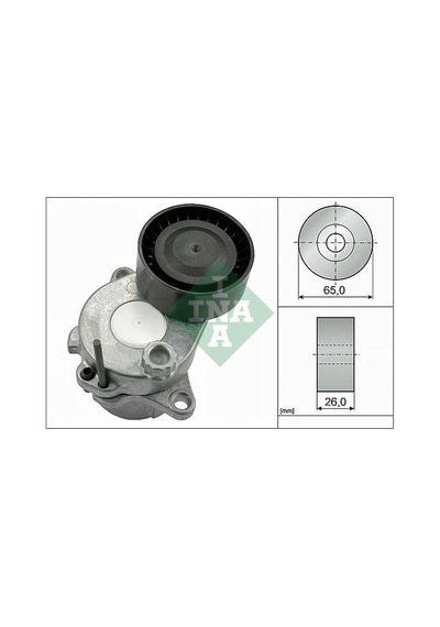 Ina Kayış Gergi Rulmanı Mercedes W204 C204 S204 C218 W212 S212 C207 X204 W166 Kütüklü Ina 534059210 A6512002170