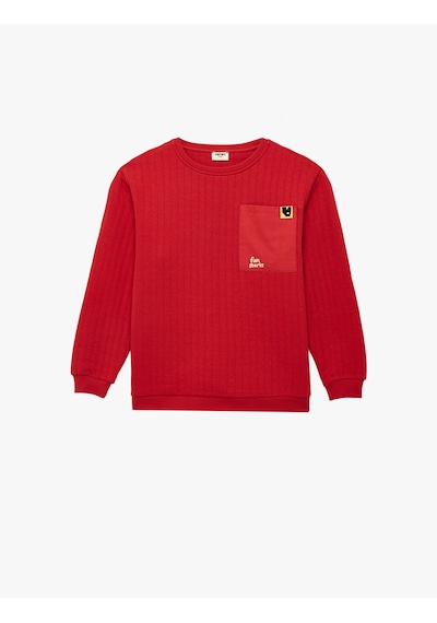 Koton Pamuklu Uzun Kollu Bisiklet Yaka Baskılı Oversize Sweatshirt Kırmızı 6skb10419tk Kırmızı Koton Pamuklu Uzun Kollu Bisiklet Yaka Baskılı Oversize Sweatshirt Kırmızı 6skb10419tk Kırmızı