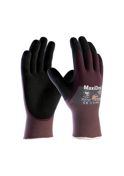 Atg Maxidry 56-425 3/4 Süper İnce Yağ Ve Sıvı Geçirmez İş Eldiveni Takımı No:10