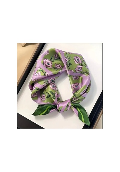 Lilly Fleur De Printemps Fular / 70 70 Cm Yeşil Yeşil