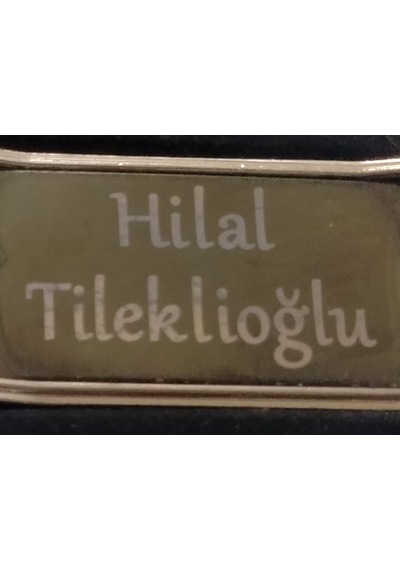Mrchediyesepeti Çelik Kaliteli Kişiye Özel İsim Yazılı Anahtarlık No:98