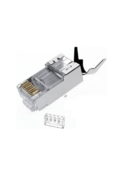 Qport Q-J710M Cat7/Cat6A Metal&Ayraçlı Rj45 Konnektör 10'Lu
