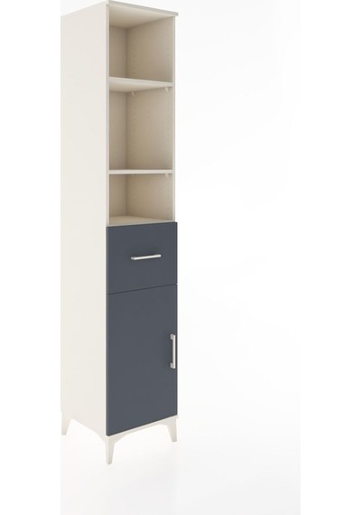 Hyperion Dolap 4 Raflı Tek Çekmeceli Tek Kapaklı 44x44x221 Aytaşı-antrasit Aytası Hyperion Dolap 4 Raflı Tek Çekmeceli Tek Kapaklı 44x44x221 Aytaşı-antrasit Aytası