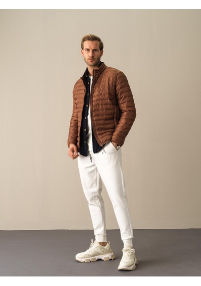 Xint Camel Regular Fit Dik Yaka Şişme Mont 190527
