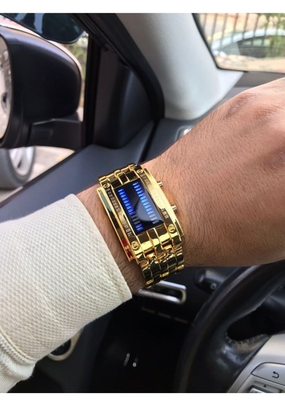 Skmei Kasa Gold Renk Led Işıklı Kol Saati923362