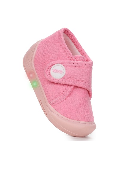 Kiko Kids Petri Günlük Işıklı Kız Bebek Ev Okul Kreş Panduf Pembe Pembe