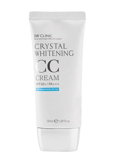 3W Clinic Ton Eşitleyici Naturel Bej Cc Krem 3W Clınıc Crystal Whitening Cc Cream 50Gr Doğal Bej