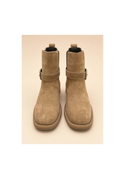 37brandshoes Hardal Rengi Chelsea Bot Bej Bej